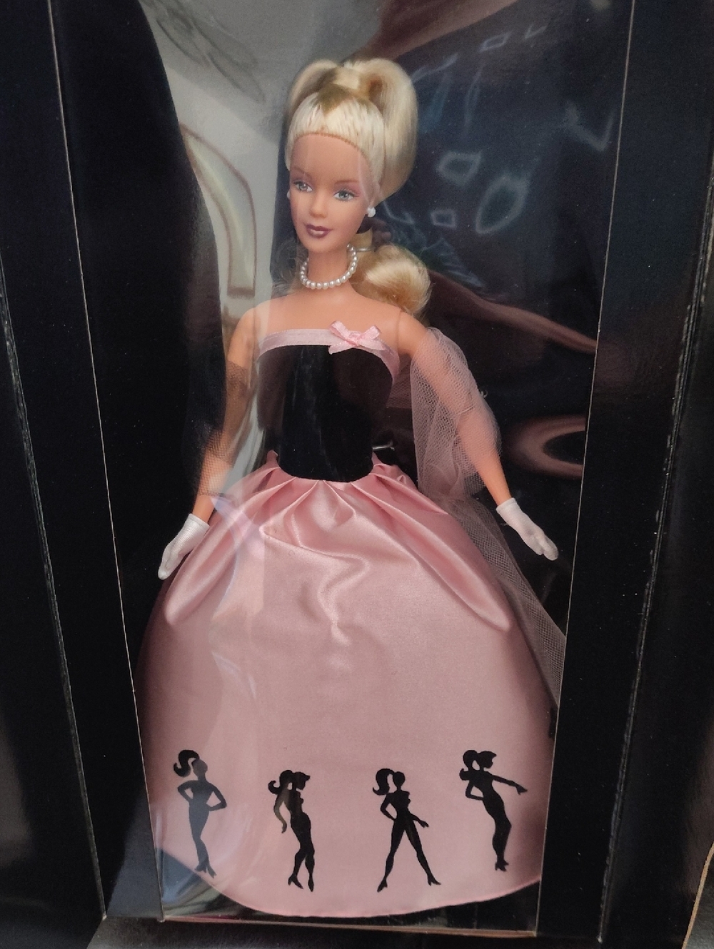 Vintage 2000 Barbie Doll in Pink Satin Ball Gown